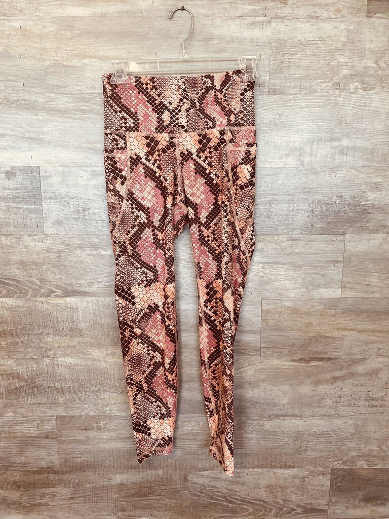 (Small) Old Navy Pink Snakeskin Leggings Women's