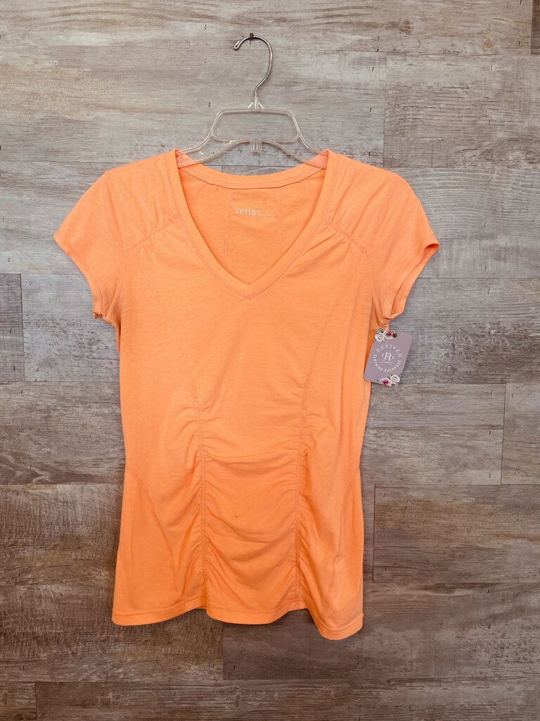 (Medium) Zella Orange Lightwight Shirt Women's