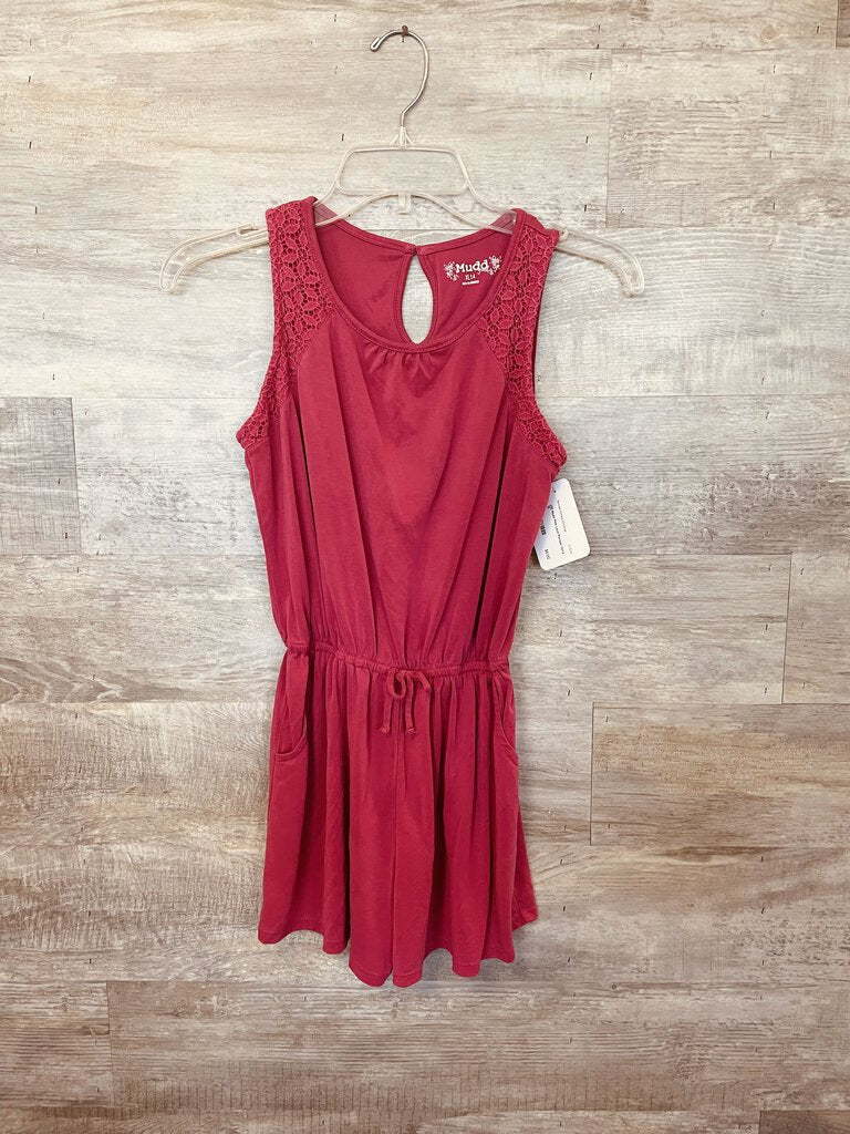 (12) Mudd Pink Lace Romper Girl's