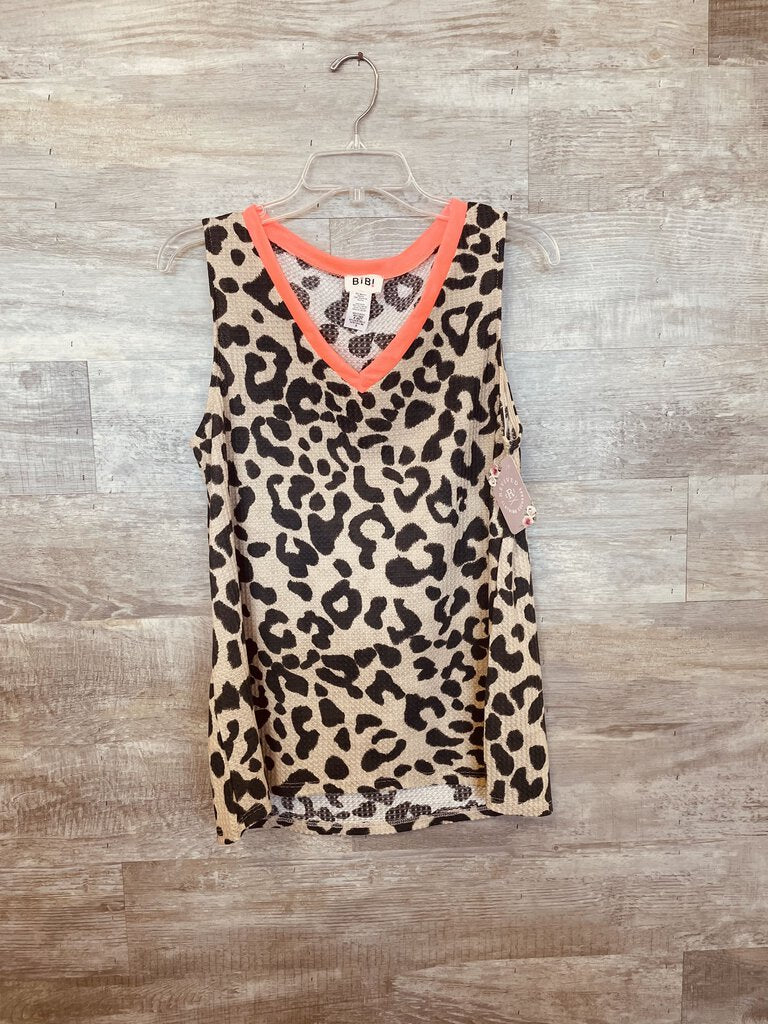 (S) Bibi Coral Leopard Tank Womens