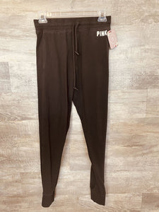 (S) PINK Black Logo Joggers Womens