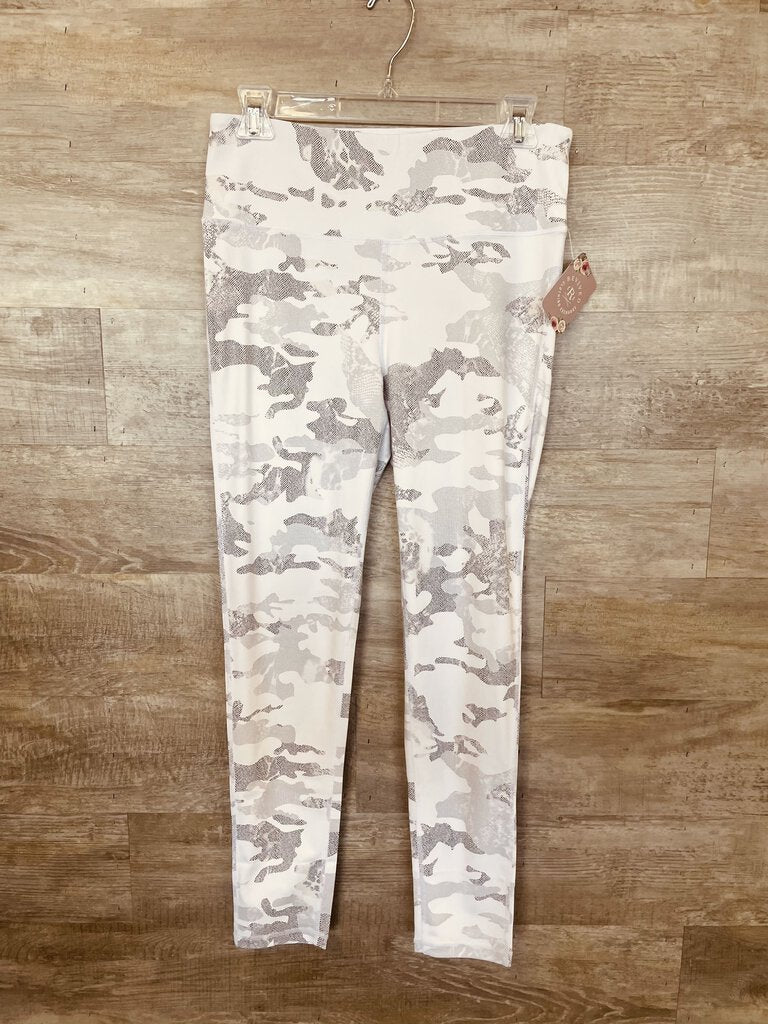 (Large) Mono B Gray Camo Leggings Women's