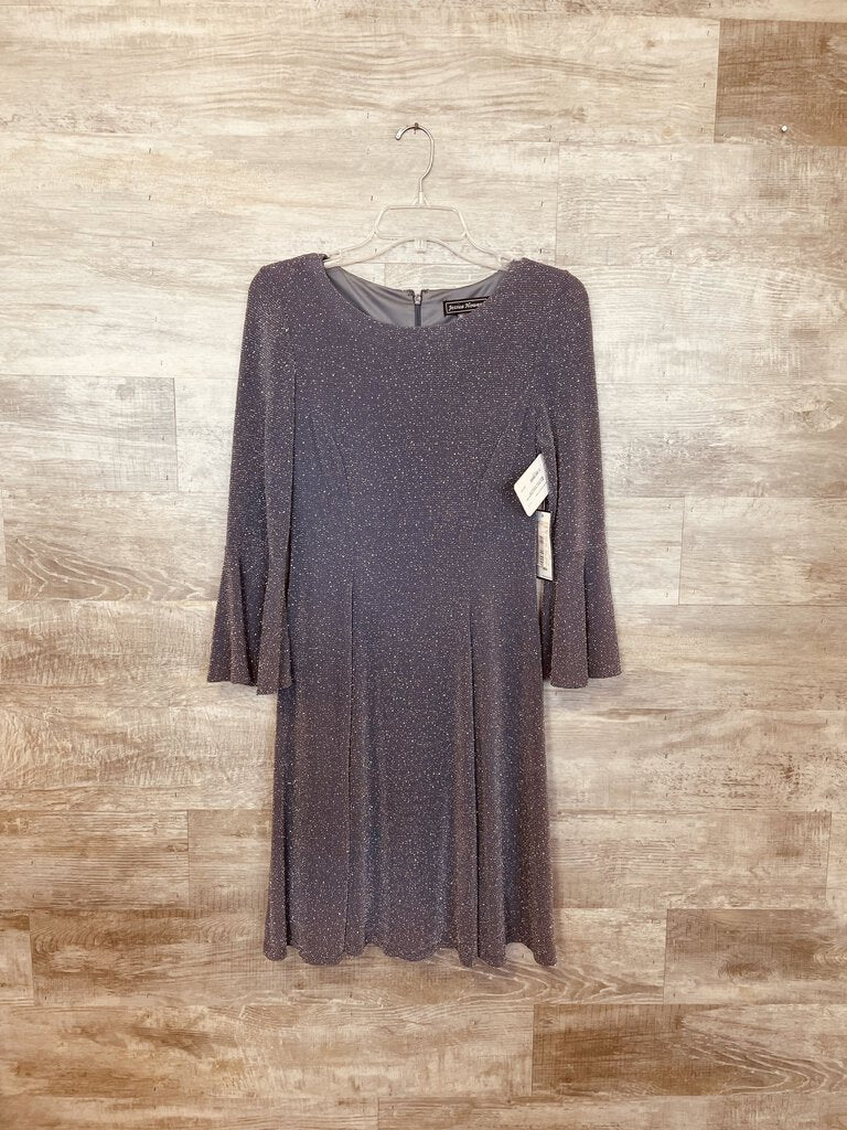 (8P) Jessica Howard Sparkle Bell Sleeve Dress WOmen's
