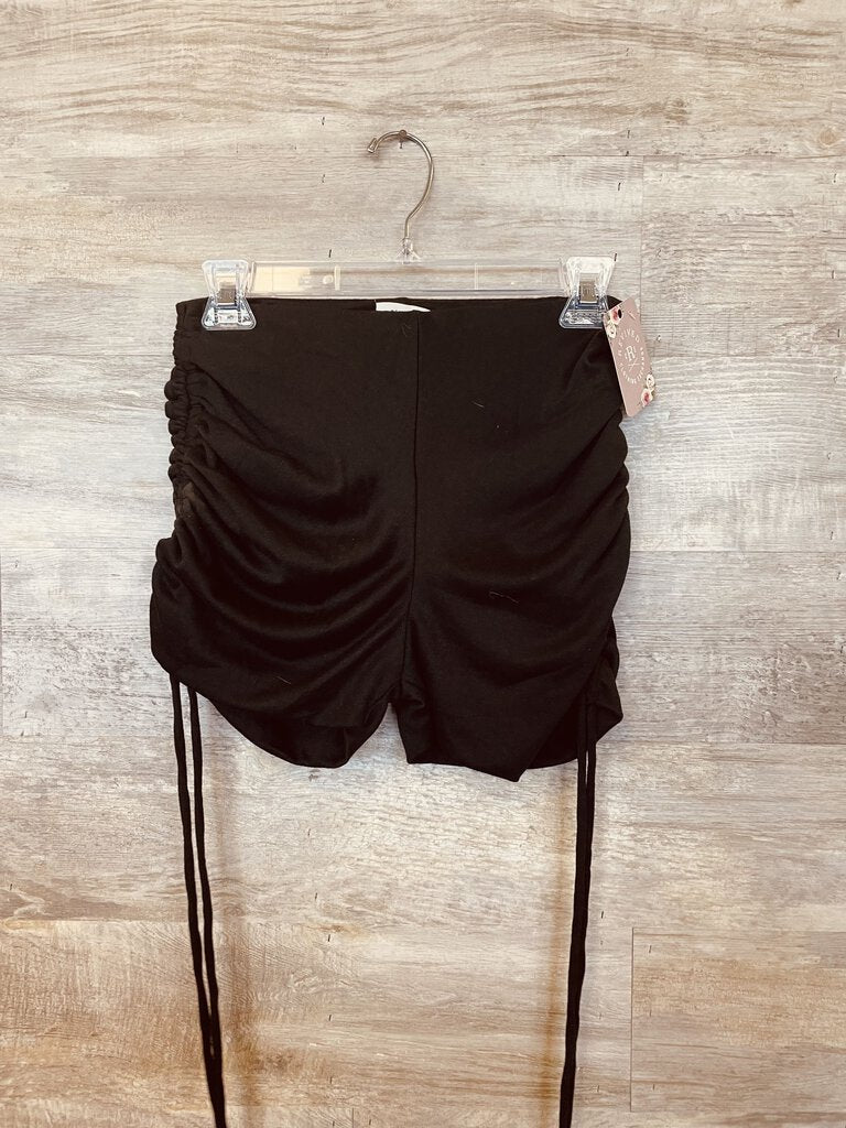 (S) Better Be Black Cinched Shorts Womens