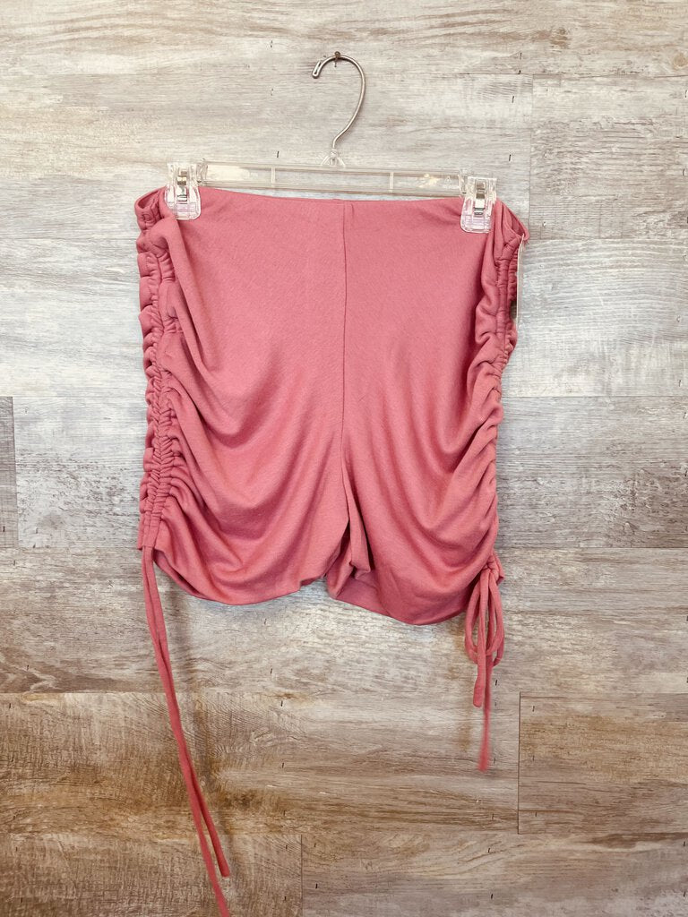 (L) Better Be Pink Cinched Shorts Womens