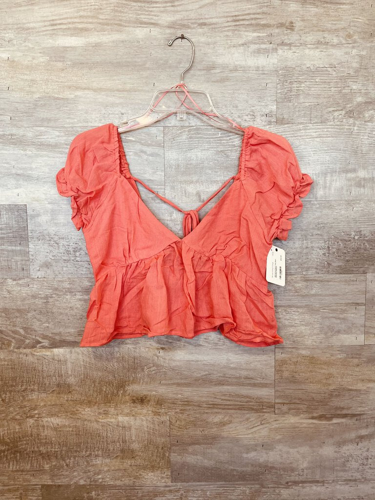 (M) Hyfve Coral Tied Shirt Womens
