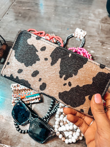 Cowhide Zip Wallet