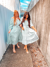 Load image into Gallery viewer, The Boho Babe Sage Green Dress